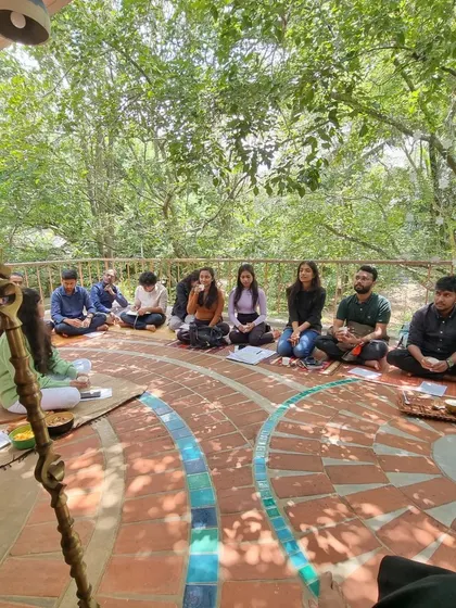 A session with students at Shabnam's House, a project very close to my heart. This artist's residence, inspired by Sufi folk traditions, is an example of how architecture can be a labor of love and patience, creating a sacred space that lives seamlessly with nature.