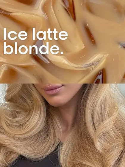For our blonde lovers, this ice latte blonde is a cool, creamy shade that is both modern and sophisticated.