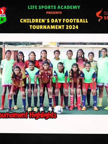 Two teams pose for a photo before their match. Sportsmanship and respect for opponents are key values we aim to instill in all our programs.