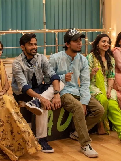 Our members and instructors watching a performance during the Diwali celebration.