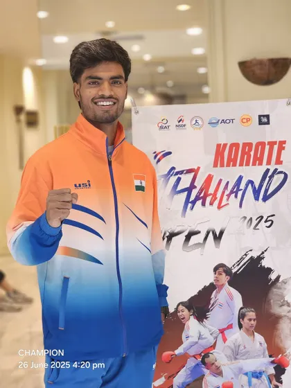 Harshit Pandey, confident and prepared before his matches at the Thailand Open in Bangkok. The mental preparation is just as important as the physical.