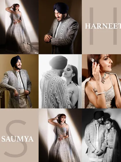This nine-grid collage is a perfect showcase of a single engagement session. It includes individual portraits, couple shots, and details, showing how I capture a complete story.