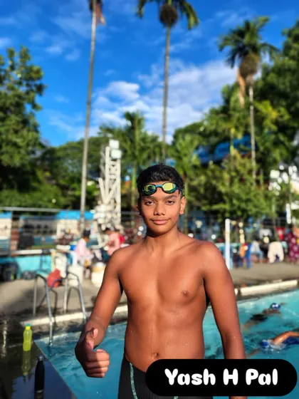 Yash H Pal giving a thumbs up after a successful meet.