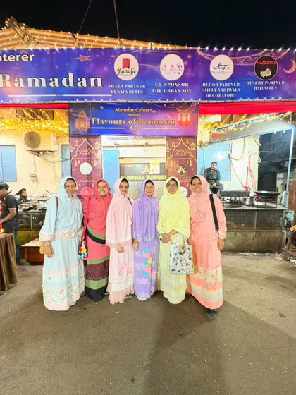 A group of ladies from the Bohra community gracing our event. We are honored to serve traditional food that everyone loves.