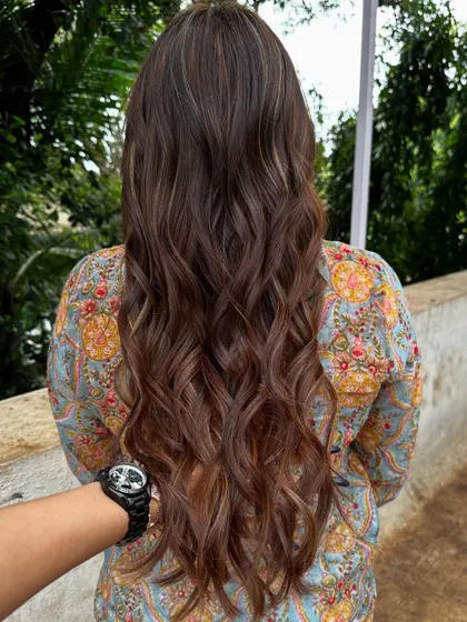 A final look at her stunning holiday hair.