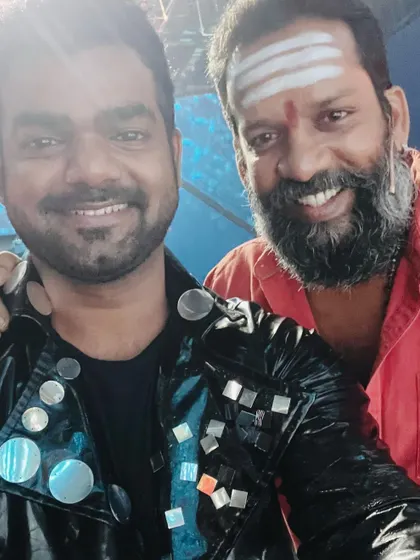 A selfie with the one and only Baba Bhaskar master on the sets of the show. It's always inspiring to be around such legendary choreographers in the industry.