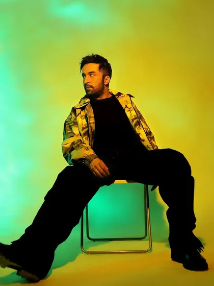 A cool shoot with a great team. The yellow and green lighting created a unique, vibrant atmosphere.