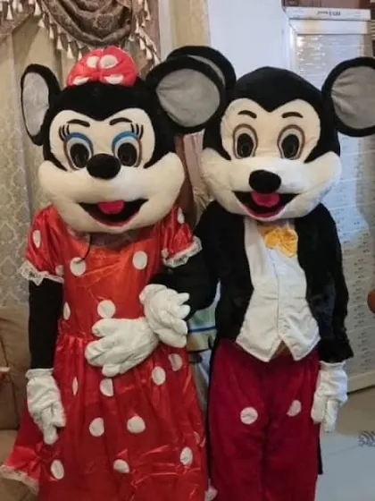 My Mickey and Minnie Mouse character performers are perfect for all ages. They are great for photo opportunities and for bringing a classic, cheerful vibe to any celebration.