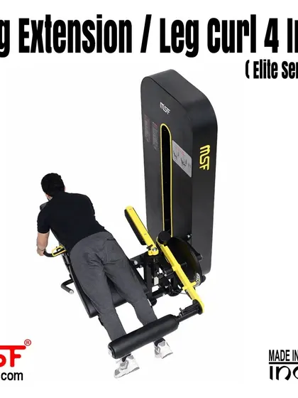 A top-down view of a user performing a prone leg curl.