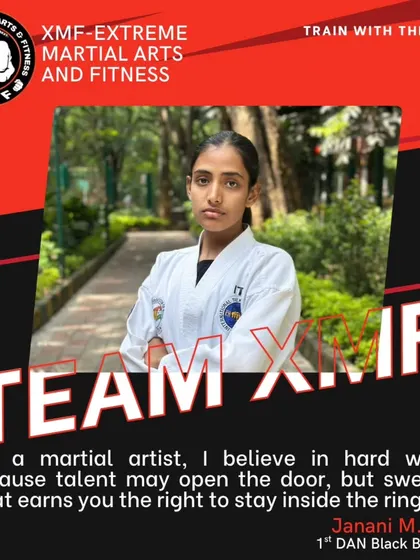 Meet Janani, one of our 1st DAN Black Belts. Her journey proves that hard work and sweat earn you the right to stay in the ring. We have dedicated classes and female instructors to empower everyone.