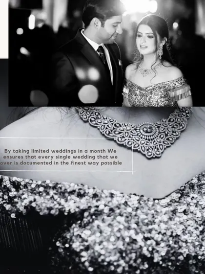 This black and white image with text explains my philosophy. By taking on a limited number of weddings, I can ensure that every detail, like this beautiful necklace, is documented perfectly.