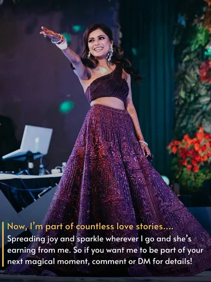 A New Life of Love Stories. "Now, I'm part of countless love stories, spreading joy and sparkle wherever I go. And she's earning from me! If you want me for your next magical moment, just ask."