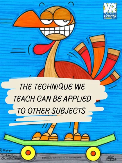 The skills we teach are not just for art class. Our drawing technique, which involves logic, sequencing, and problem-solving, can be applied to other subjects at school.