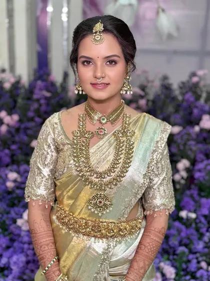 Sushmitha's look is a perfect example of the royal, traditional, and dreamy aesthetic I love to create.