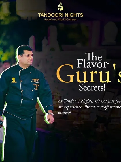 The Flavor Guru's secrets. Our founder, Chef Lalit Tuli, on-site ensuring every moment is crafted to perfection. For us, it's not just food, it's an experience.
