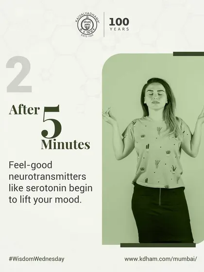 After just five minutes of walking, your brain begins to release feel-good neurotransmitters like serotonin, which can immediately start to lift your mood.