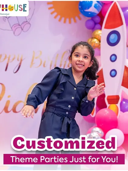 I love turning imaginative ideas into reality. This space-themed party is just one example of the customized celebrations I can create for your child.
