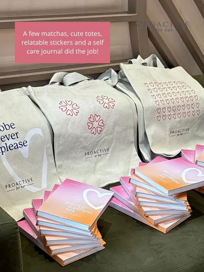A few matchas, cute totes, and a self-care journal did the job of making preventative care feel like a treat.
