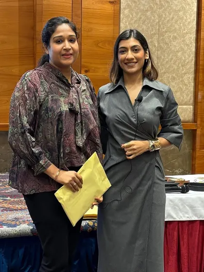 With one of the attendees at my Raipur workshop. Each session is about personal connection and helping women on their unique journey to confidence.