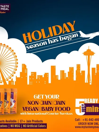 The holiday season has begun, and my meals are ready to travel with you. Get your favorite Indian food for your vacation, ready in just 5 minutes.