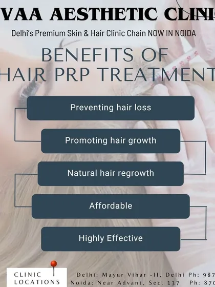 An overview of the primary benefits of our Hair PRP treatment. This non-surgical procedure is highly effective for promoting natural hair regrowth, preventing further hair loss, and is a safe, convenient solution with minimal discomfort.