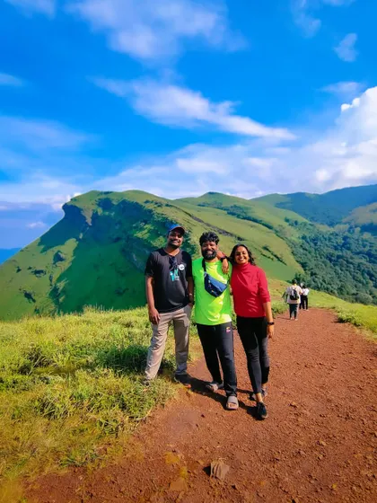Walking the trail together, enjoying the journey.