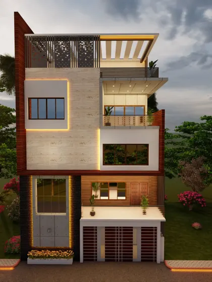 A variation of the design with different material placements, showcasing our ability to customize the look.