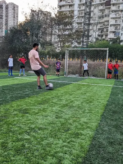 A player practices taking a penalty kick. This drill is about technique, composure, and handling pressure.