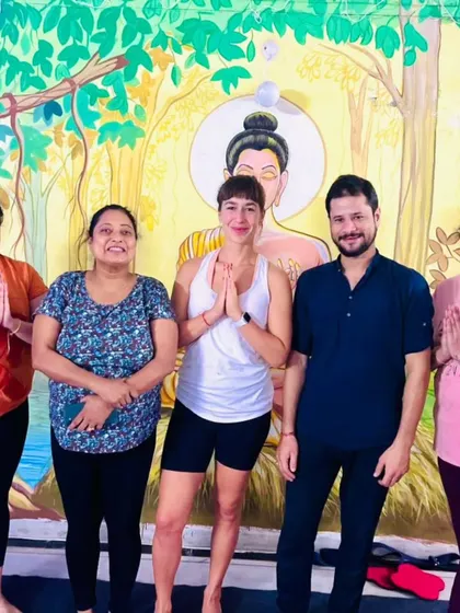 I am so grateful for the wonderful community we are building. It was a joy to welcome a new yogi from New York to our class, sharing our practice and positive energy.