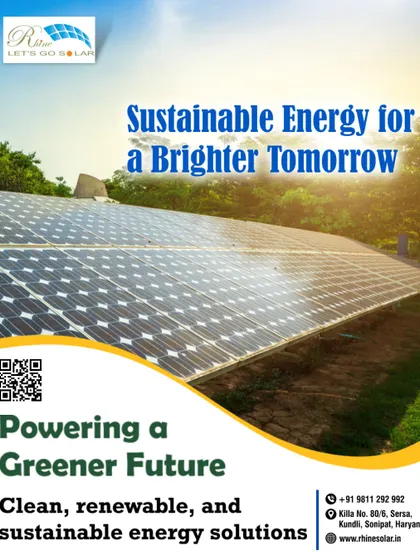 We offer sustainable energy for a brighter tomorrow. Our clean, renewable, and sustainable energy solutions are powering a greener future.