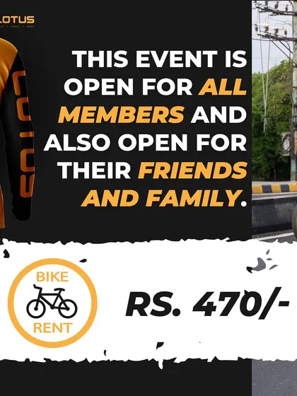 This event is open to all members and their friends and family, with a bike rental option available for those who need it.
