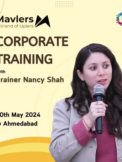 My online presence on platforms like LinkedIn connects me with great companies. This is from a corporate training I conducted for Mavlers in Ahmedabad, which came about through a connection made on LinkedIn.