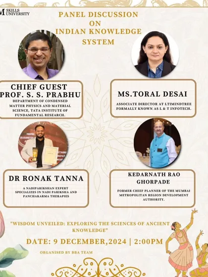 The official poster for the panel discussion at ITM Skills University. I was honored to be a panelist alongside esteemed experts from various fields.