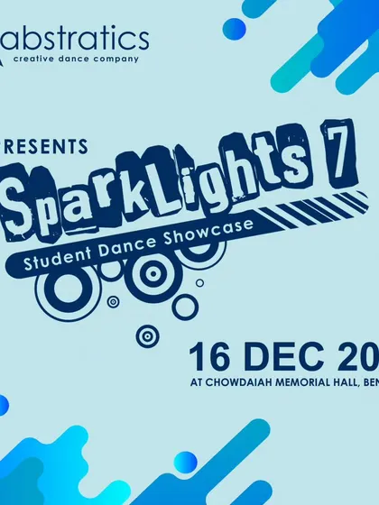 The announcement for SparkLights 7, our 2023 student showcase. This event celebrates the talent of our students in Contemporary, Bharatanatyam, Kathak, Ballet, and Bollywood.