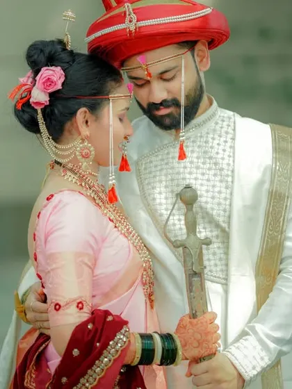 A quiet, intimate portrait of the couple. These are the moments that capture the deep, underlying emotions of the wedding day.