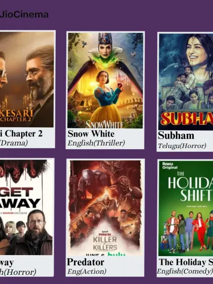 Horror, action, and comedy titles from JioCinema. Get ready for an exciting movie experience in your private theater.