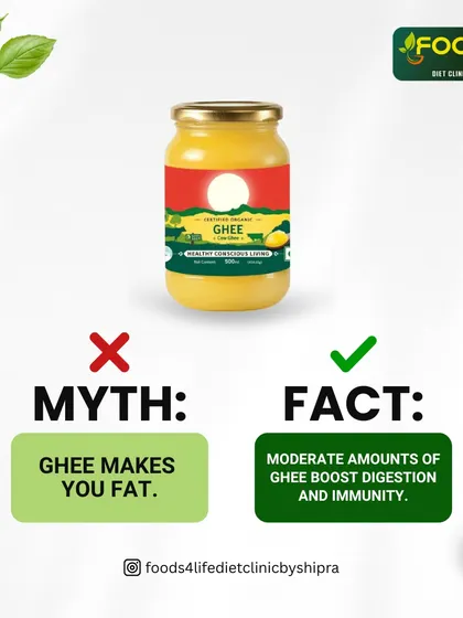 Another myth-buster on ghee. The fact is, moderate amounts of ghee boost digestion and immunity. It's time to stop fearing this healthy fat.