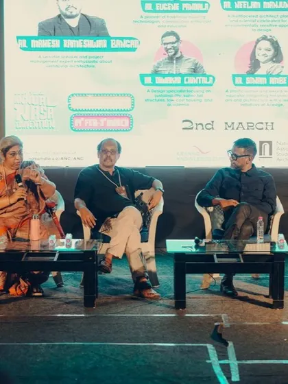 Our principal architect, Diwakar Chintala, speaking on a panel at the Annual NASA Event. The discussion focused on our core belief that good intentions, simplicity, and honesty are the most important parameters of good design.