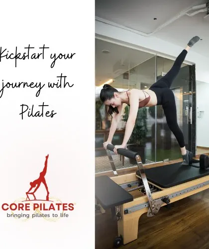 Kickstart your journey with Pilates. This arabesque on the Reformer builds strength in the standing leg and glute while challenging balance.