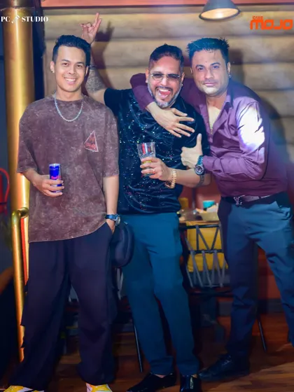 It's not just about me; it's about the whole crew. Chilling with friends who bring the energy before I bring the drop.