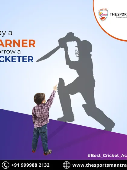 Today a learner, tomorrow a cricketer. This image represents our core mission: to nurture young talent and guide them on their journey to achieving their cricketing aspirations.