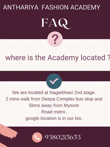Our academy is conveniently located in Nagarbhavi 2nd stage, Bangalore. It's just a short walk from the Deepa Complex bus stop and easily accessible from the Mysore Road metro station.