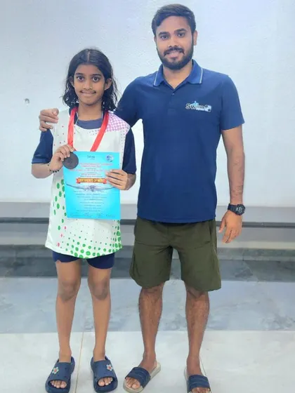We celebrate our emerging talent, like Hrithika Vishwanath, who won a bronze medal at the State Level Non-Medalist Swimming Competition. Every victory, big or small, is a step forward.