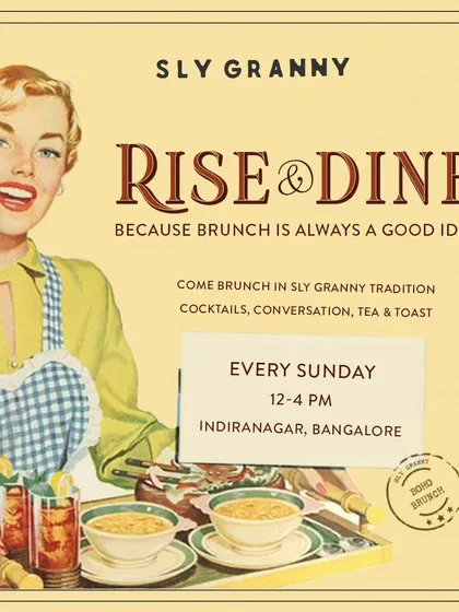 Rise and Dine, because brunch is always a good idea. Join me every Sunday in Indiranagar.