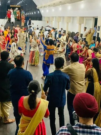 The best part of a Sangeet is when everyone joins in. After our initial performance, we get on the floor to teach guests some moves and get the party started.