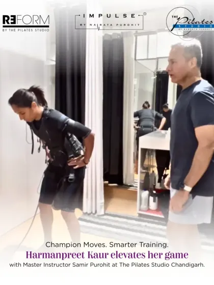 Champion cricketer Harmanpreet Kaur elevates her game with a targeted EMS session. For elite athletes, this training is a game changer for building explosive power, improving stability, and speeding up muscle recovery, all with minimal impact on the joints.
