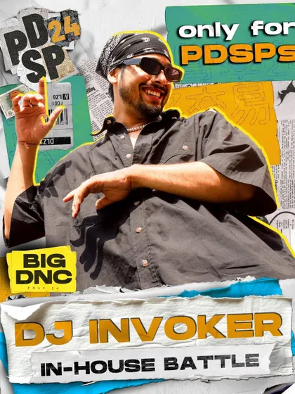 A duplicate poster for the PDSP in-house battle, highlighting my role as the DJ. These events are crucial for building up the next generation of dancers.