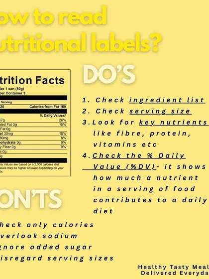 Do you know how to read a nutritional label? This guide gives you the do's and don'ts, like checking the ingredient list and not just the calories. Or, you can let us handle it for you!