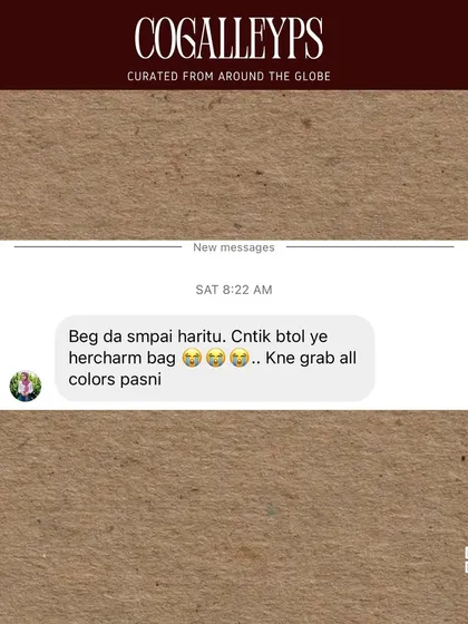 Another customer who loves her HerCharm bag so much she wants to get all the colours.