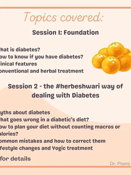 Announcing my "Demystifying Diabetes" workshop. This interactive session covers the foundations of Type 2 diabetes and my practical, sustainable approach to managing it without a restrictive diet.